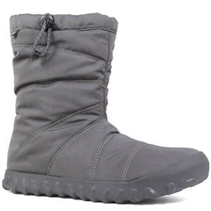 BOGS Women's Gray Puffy Mid Insulated Waterproof Winter Boot Size 9